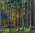 モミの森の古典的な風景 Ivan Ivanovich